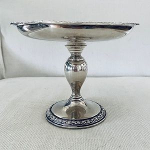 Frank H. Whiting 6" Sterling Compote ~Candy Dish in Talisman Rose Pattern